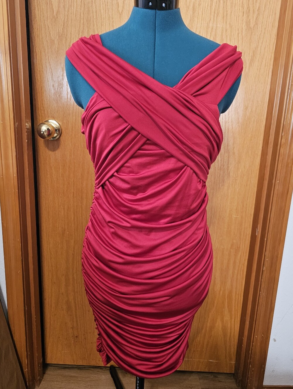 Ruched Off The Shoulder Dress